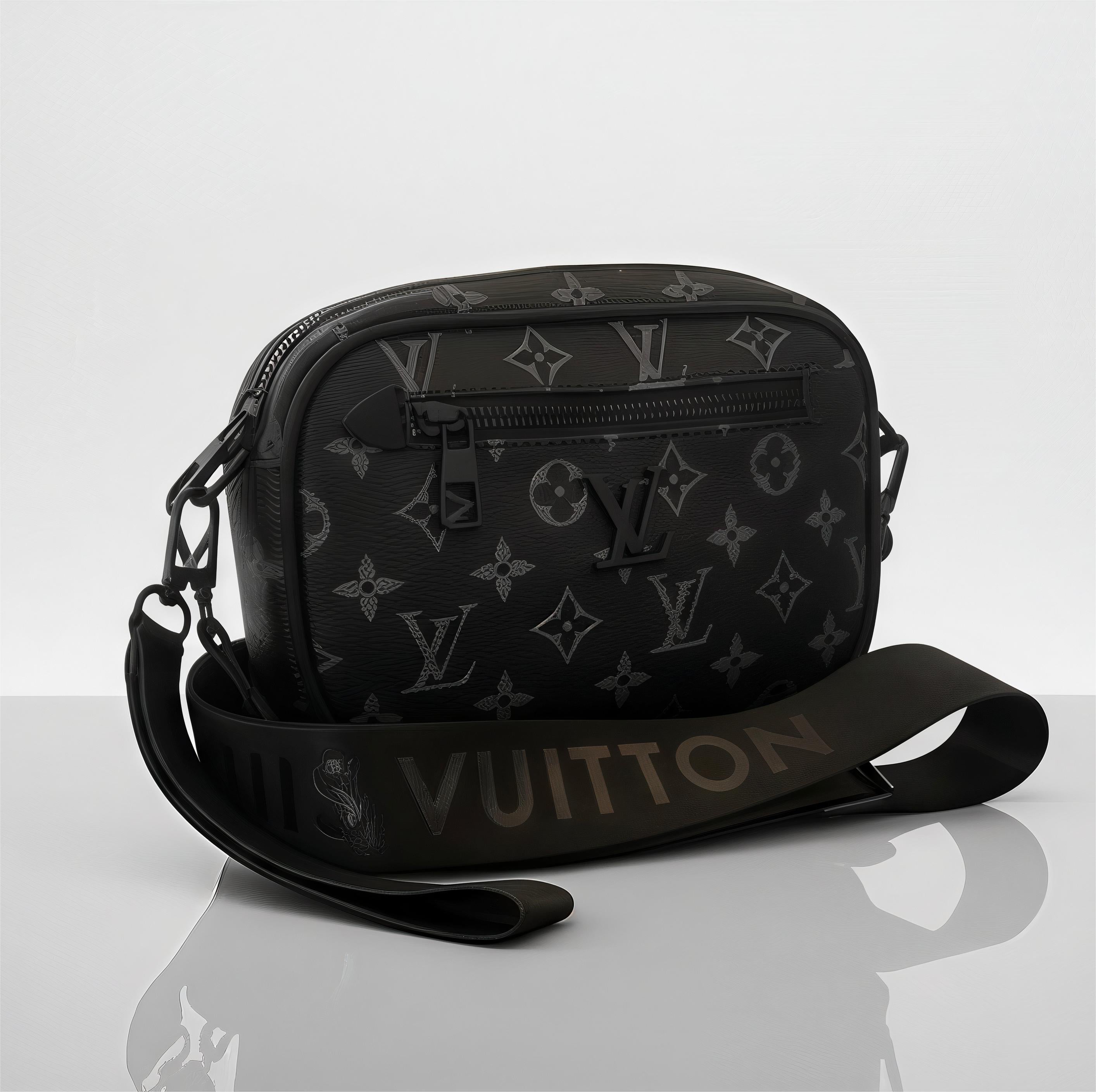 Sacoche LV Simple Noir-gris - NOBLE VAULT